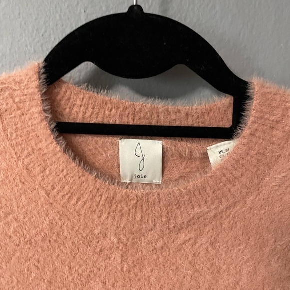 NWT Joie 2-piece fuzzy top and pleated skirt in pink mauve/peachy color. Medium - Picture 6 of 15